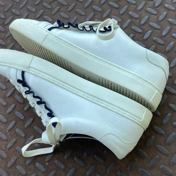 Tory Burch Women Sneaker White Leather Upper Lace Up Sport Shoes Size 9M - Picture 7 of 12